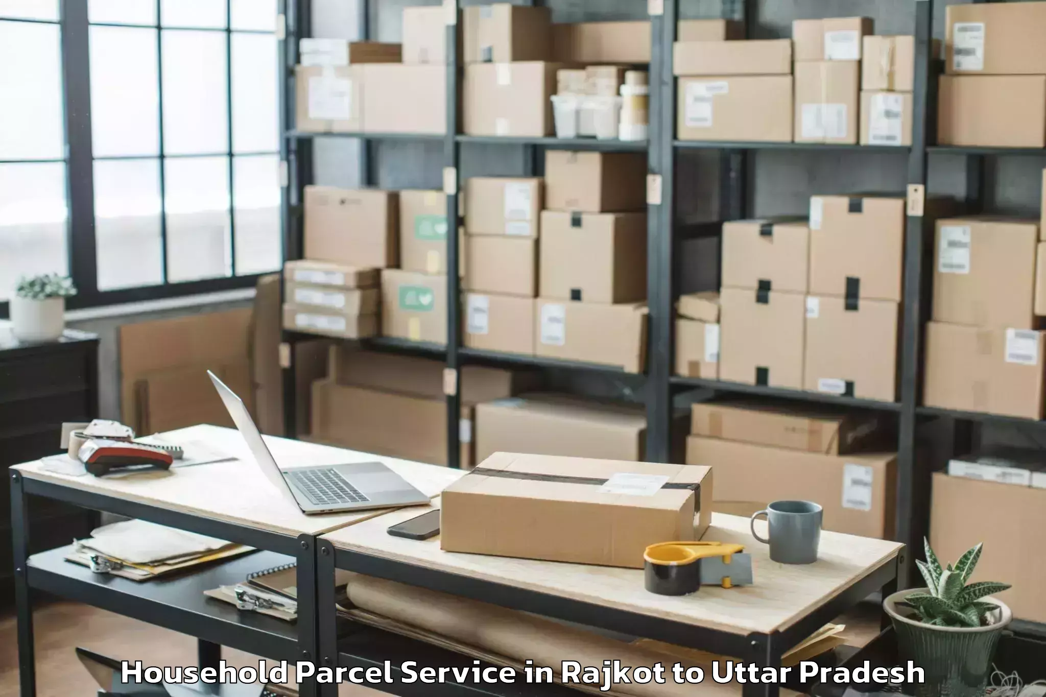 Expert Rajkot to Phoolpur Household Parcel